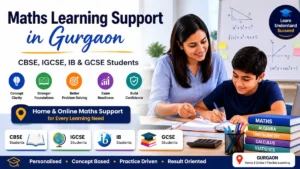 Student studying Mathematics with academic learning support in Gurgaon for CBSE, IGCSE, IB and GCSE curricula.