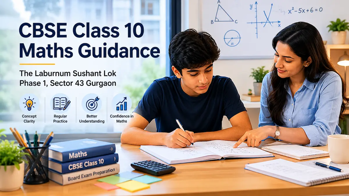 CBSE Class 10 maths guidance in The Laburnum Sector 43 Gurgaon