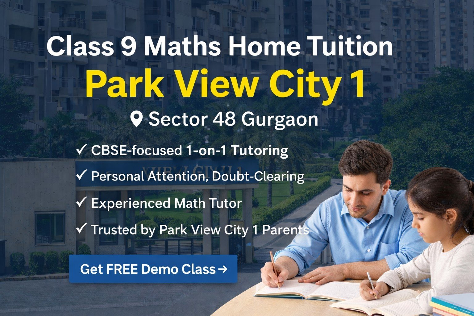 class 9 maths home tuition in park view city 1 sector 48 gurgaon