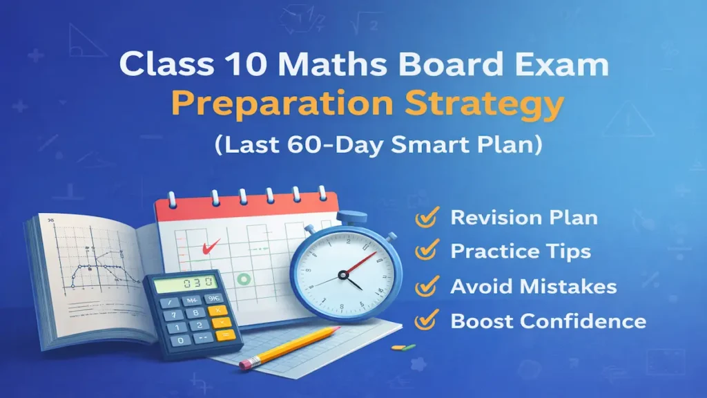 Class 10 maths board exam preparation strategy with revision plan and practice tips