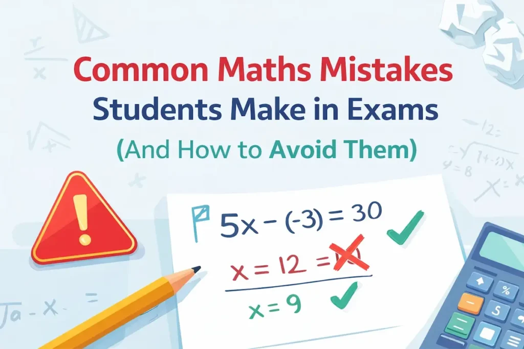Common maths mistakes students make in exams