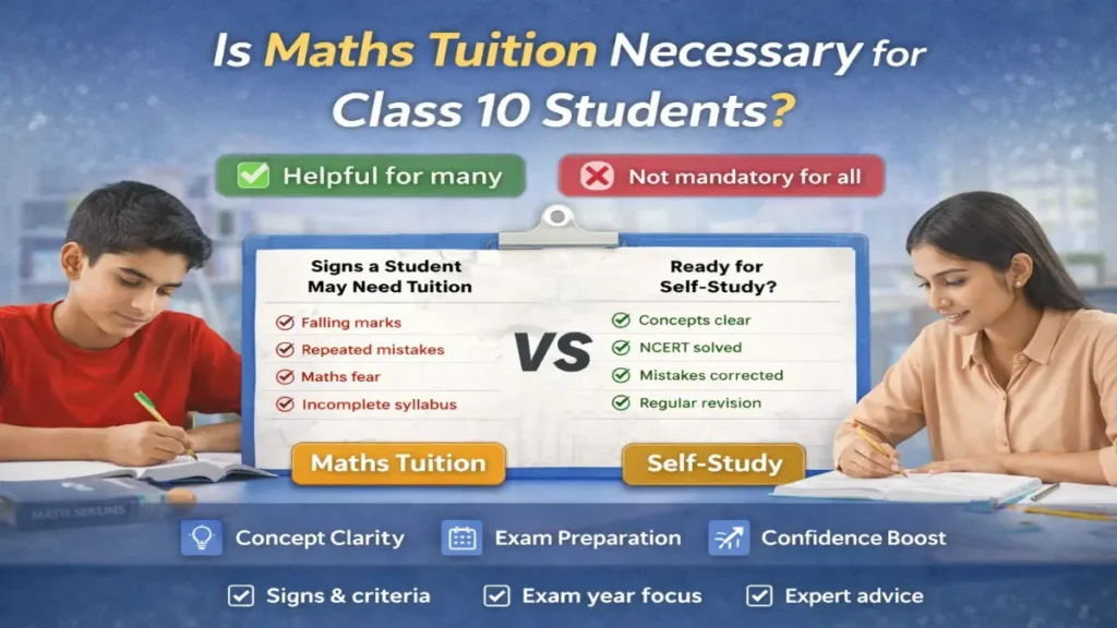 Is maths tuition necessary for Class 10 students or is self-study enough