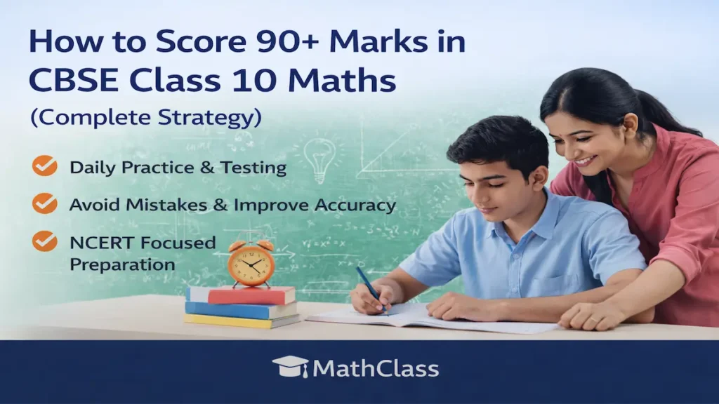 How to score 90 plus marks in CBSE Class 10 Maths with effective study strategy